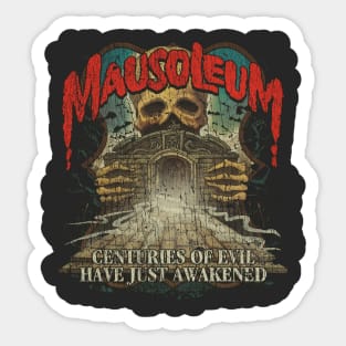Mausoleum Centuries of Evil 1983 Sticker